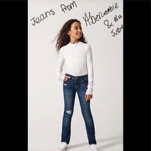 Abercrombie kids jeans and justice